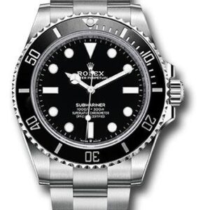 Rolex Steel Submariner Watch - Black Dial - 124060 New 2024