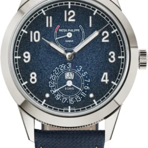 Patek Philippe Calatrava 41mm White Gold Blue Dial Calfskin Strap - 5328G-001 - 2025